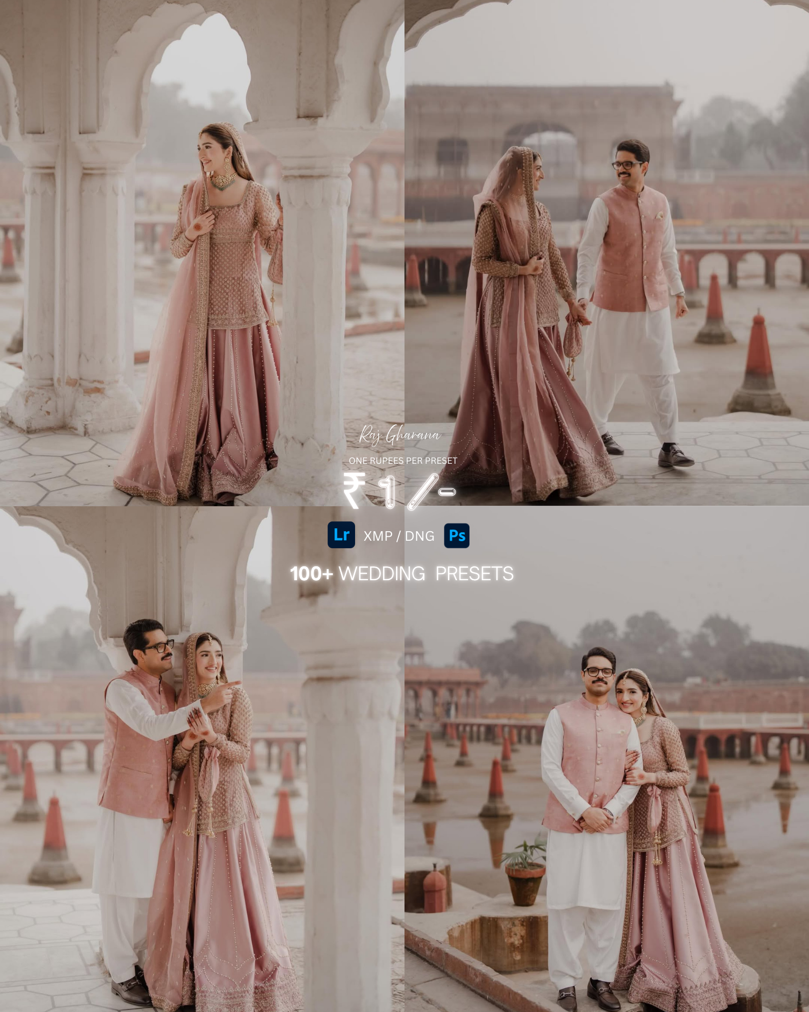 RAJ GHARANA – WEDDING &amp; PRE-WEDDING PRESET