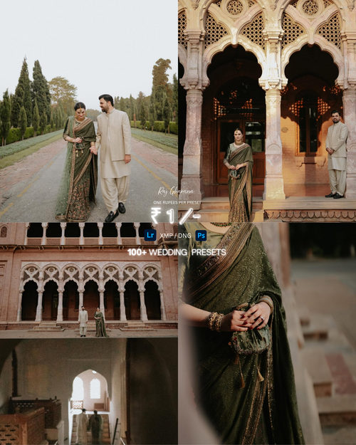 RAJ GHARANA OLIVE PRESETS ( WEDDING &PRE WEDDING )